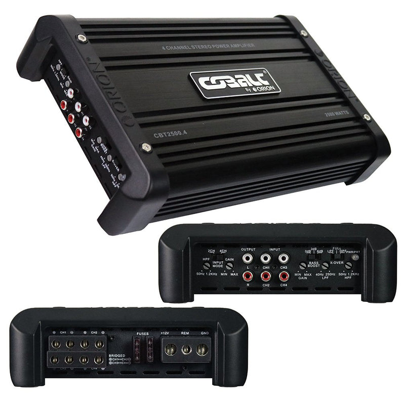 Orion Cobalt 4 Channel Amplifier 2500 Watts Max CBT2500.4