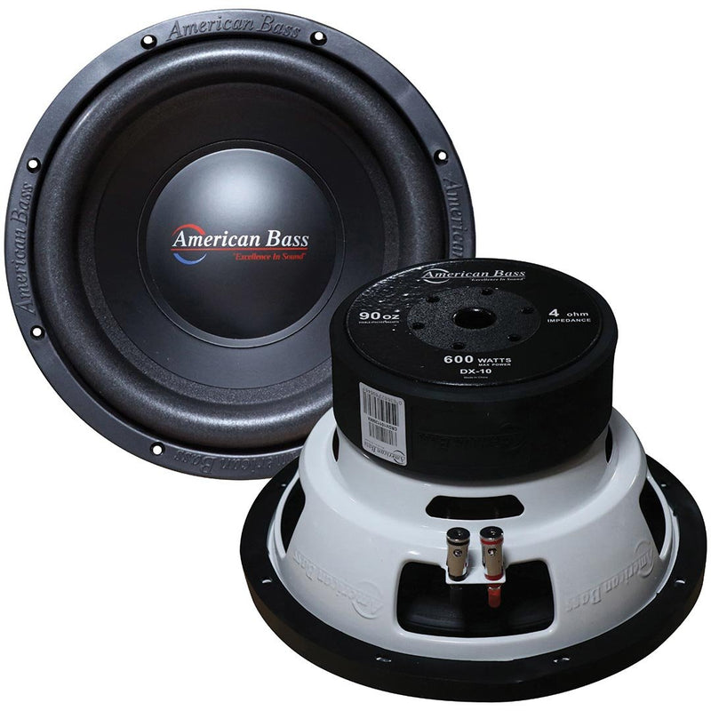 American Bass 10" woofer 600 watts max 4 Ohm SVC DX104