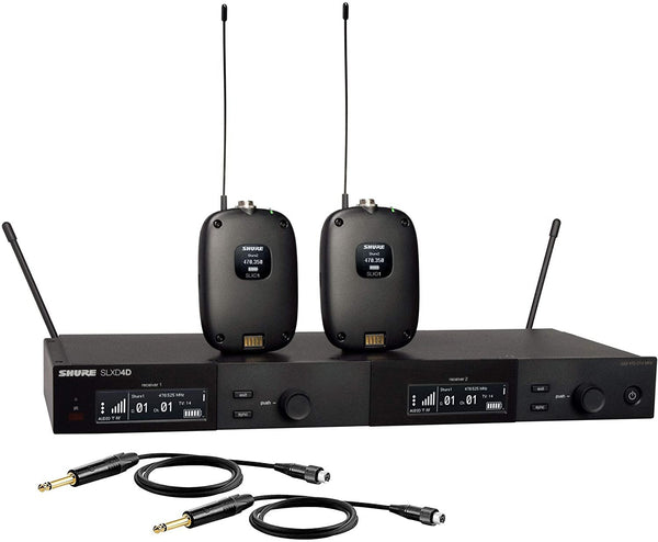 Shure SLXD14D-G58 Dual Wireless System w/ 2 SLXD1 Bodypack Transmitters