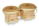 Latin Percussion LP201AX-2AW 7 1/4" & 8 5/8"Generation II Bongos Natural w/ Gold