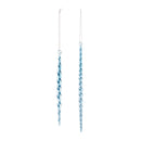 Blue Icicle Twist Drop Ornament (Set of 12)