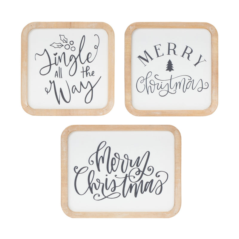 Holiday Sentiment Plaque (Set of 12)