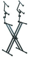 Quik Lok QL-623 X-Style Double Brace Three-Tier Heavy Duty Keyboard Stand