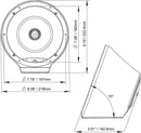 DS18 CF-JS8 Carbon Fiber Flat Mount POD Universal Enclosure 8" - for All Elements Jet SKI, Marine, Jeep & UTV/ATV - Pair (NO Speaker)