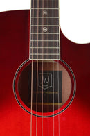 JN Guitars Auditorium Acoustic-Electric Guitar - Redburst - BES-ACE TRB