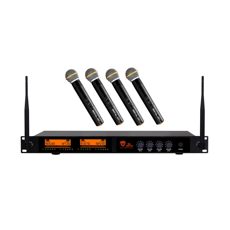 Nady DW-44 Quad Digital Wireless Handheld Microphone System - DW-44 HT