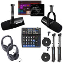 Ultimate Dual Podcast Bundle: Shure Mics, Pro Tools Intro & 8-CH Mixer - PROPOD1