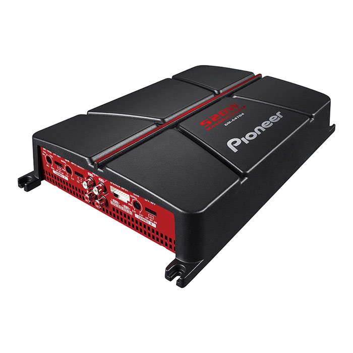 Pioneer 4 Channel Class AB 520 Watt Bridgeable Car Amplifier - GMA4704