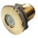 Lumitec SeaBlaze Typhoon Underwater Light Bronze Thru-Hull White/Blue Flush Mnt.