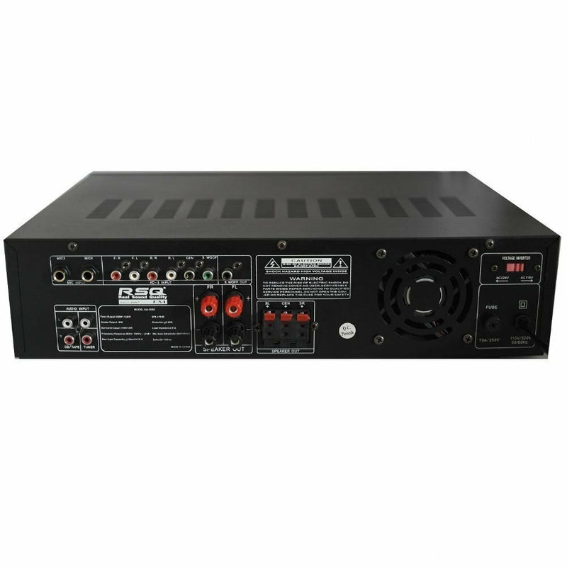 RSQ Audio KA-3000 2-Channel 300W Karaoke and Mulimedia Mixing Power Amplifier