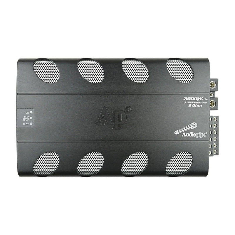 Audiopipe 6 Channel Class D 3000 Watts High Power Car Amplifier - APHD-6160-H2