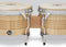 Latin Percussion Matador 7 1/4” & 8 5/8” Bongos - Natural w/ Chrome - M201-AWC