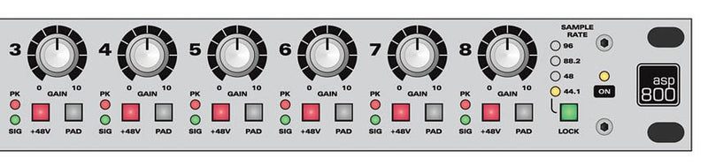 Audient 8 Channel Microphone Preamp with HMX & IRON - ASP800