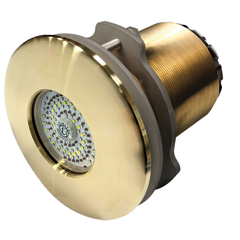 Lumitec SeaBlaze Typhoon Underwater Light Bronze Thru-Hull RGBW - Flush Mount