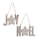 Joy Noel Snowflake Ornament (Set of 12)