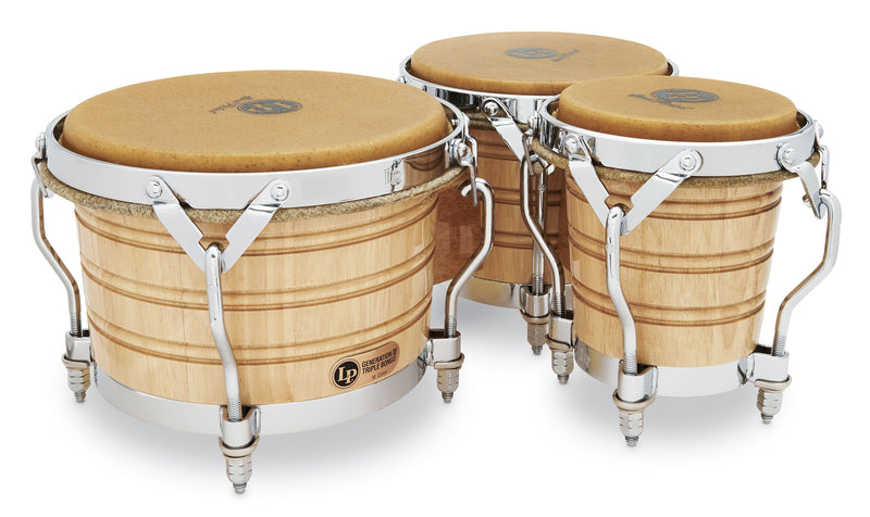 Latin Percussion LP202-AW Generation III 5 1/2, 7 1/4" & 8 5/8" Triple Bongos