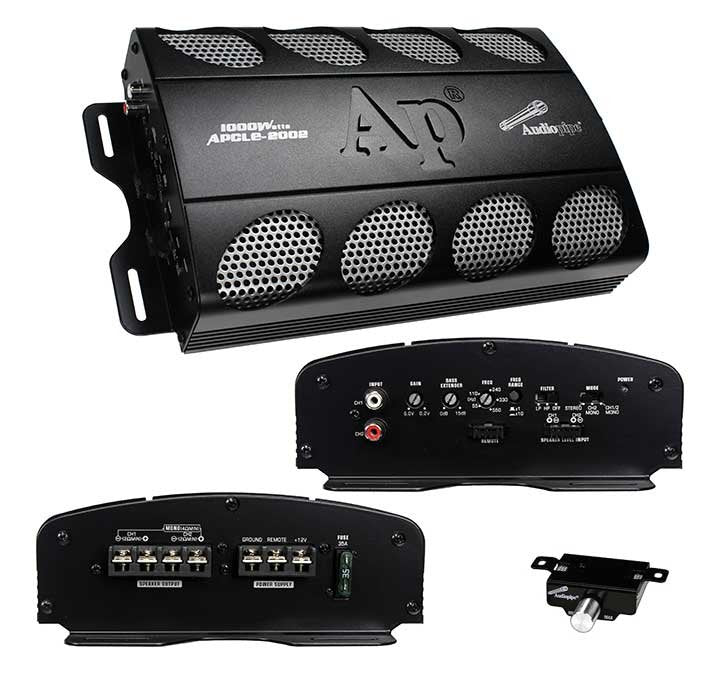 AUDIOPIPE Amplifier 1000 Watt 2 Channel APCLE-2002