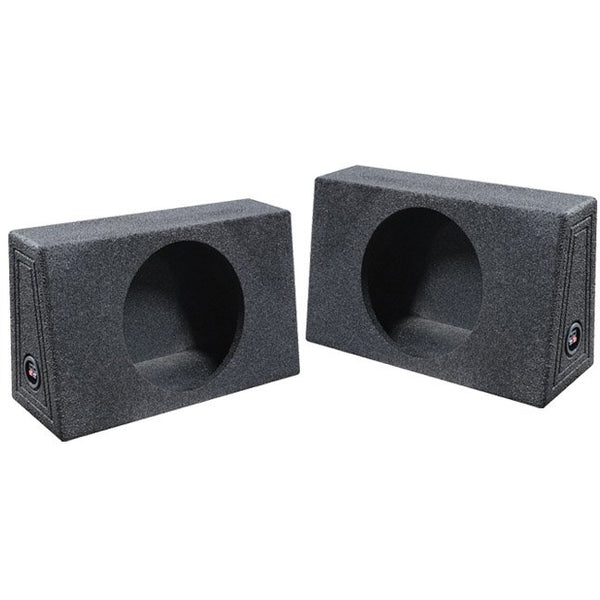 Qpower QBOMB Single 12" Empty Woofer Box Mounts behind seat QBTRUCK112S