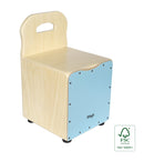 Stagg Kid's Cajón with EasyGo Backrest - Blue - CAJ-KID-BL