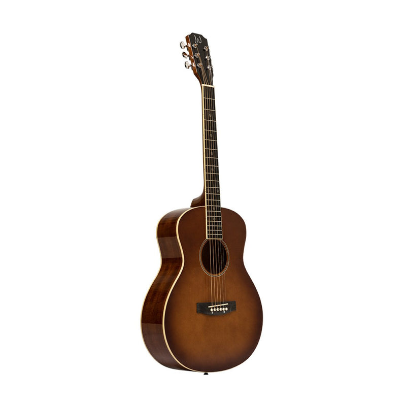 JN Guitars Bessie Acoustic Travel Guitar - Dark Cherry Burst - BES-A MINI DCB