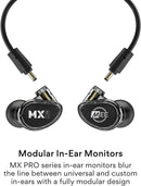 MEE MX2 PRO Noise-Isolating Modular Musician’s in-Ear Monitors - EP-MX2PRO-BK