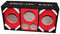 Deejay LED 2 10" Woofers & 3 Tweeters Chuchera Speaker Enclosure - D10T3RED