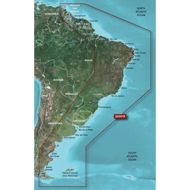 Garmin BlueChart® g3 Vision® HD - VSA001R South America East Coast microSD™/SD™