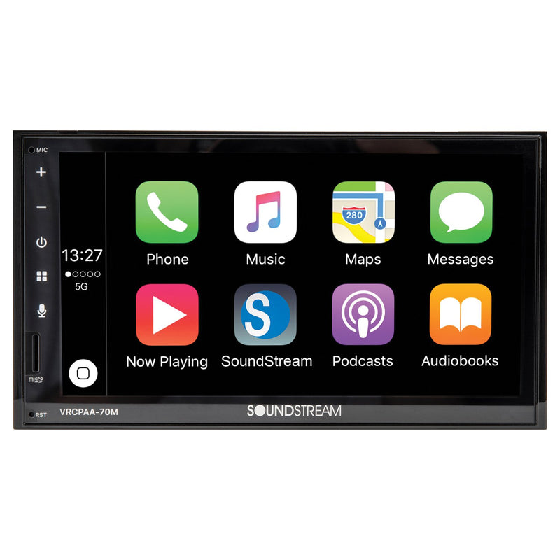 Soundstream VRCPAA-70M 7-In. Double-DIN Mechless Head Unit w/ Bluetooth