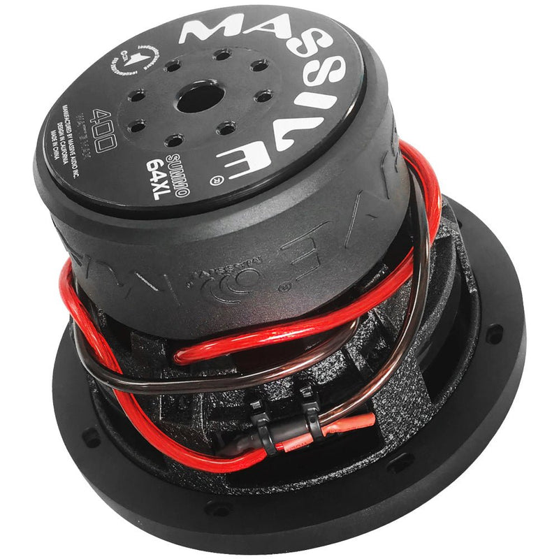 Massive Audio SUMMO64XL 6.5" 150 Watts RMS DUAL 4 Ohm 1.5" V.C. Subwoofer