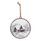 Woodland Winter Cabin Disc Ornament (Set of 12)