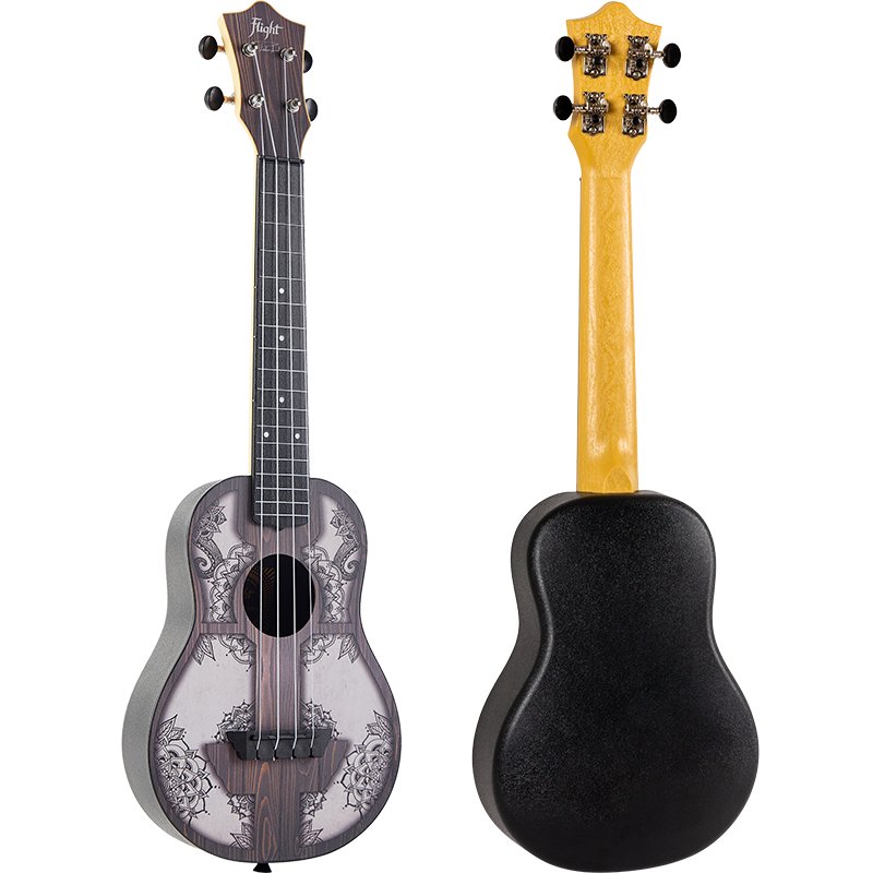 Flight Mandala Concert Travel Ukulele w/ Gig Bag - TUC-40 MW