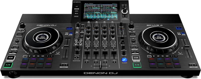 Denon DJ SC LIVE 4 4-Deck Standalone DJ Controller w/ Wi-Fi & Built-In Speakers