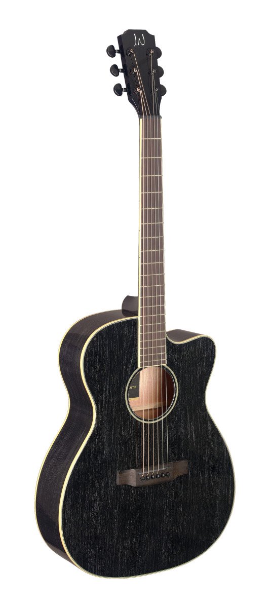 JN Guitars Yakisugi Auditorium Acoustic Electric Guitar - Doghair - YAK-ACFI