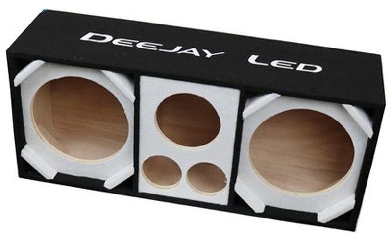 Deejay LED White Chuchera Quad Port Speaker Enclosure - D10T2H1WHITE