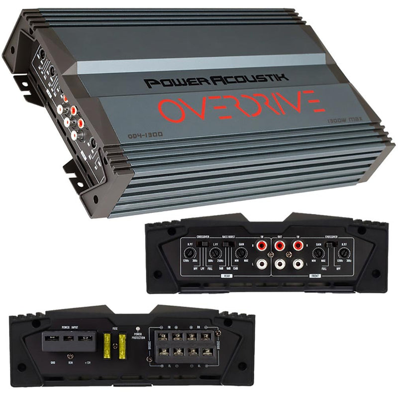 Power Acoustik 1300 Watt Max 4 Channel OD4-1300