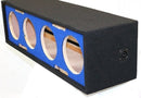 DeeJay LED 10" Side Speaker Enclosure w/ 4 Horn Ports - Blue