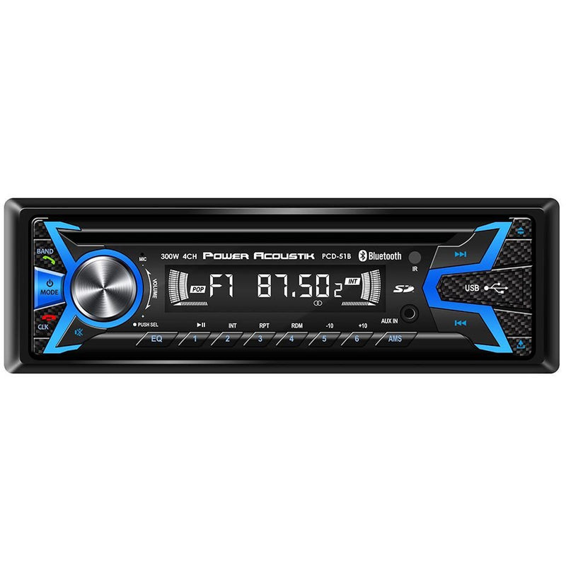 Power Acoustik AM/FM/CD Player USB BT PCD-51B