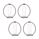 Modern Hanging Bottle Vase in Circle Stand (Set of 4)