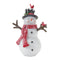 Snowman with Cardinal Birds Figurine (Set of 2)