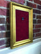 Axe Heaven 12x18 Mini Guitar Gold Leafing Display Frame w/ Red Suede - R1-510