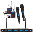 Nady Quad True Diversity 1000-Channel Pro UHF Wireless Mic System - 4W-1KU HTLT