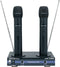 VocoPro 2 Channel VHF Rechargeable Wireless Microphone System - VHF33005