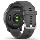 Garmin Vívoactive 4 GPS Smartwatch Silver Stainless Steel Bezel w/ Silicone Band