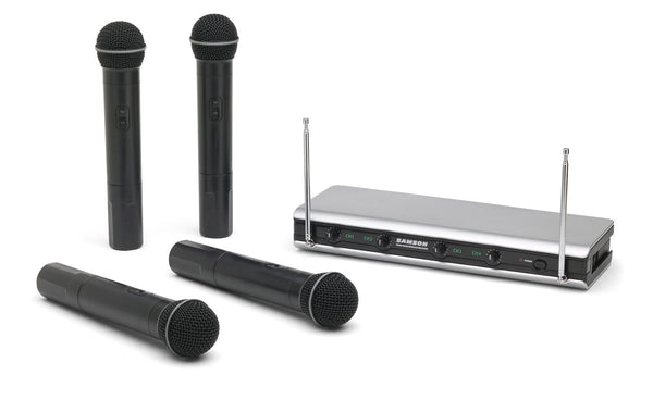 Samson Stage v466 - Quad Vocal Wireless Microphone System - B Band