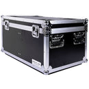 DeeJay LED Fly Drive Utility Trunk Case with Caster Board (Black, 32 x 20 x 17")