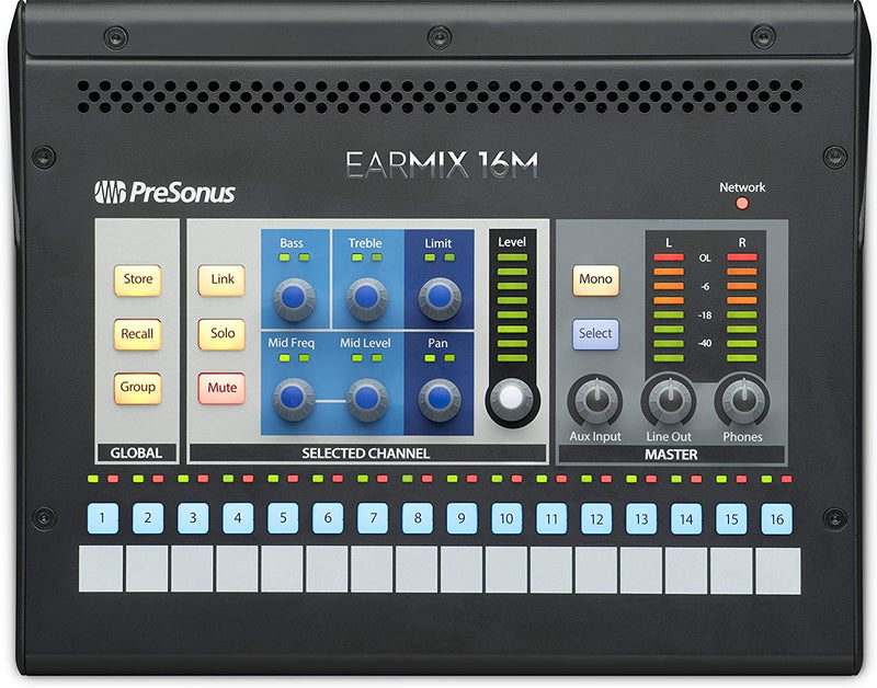 Presonus EarMix 16M 16X2 AVB-Networked Personal Monitor Mixer