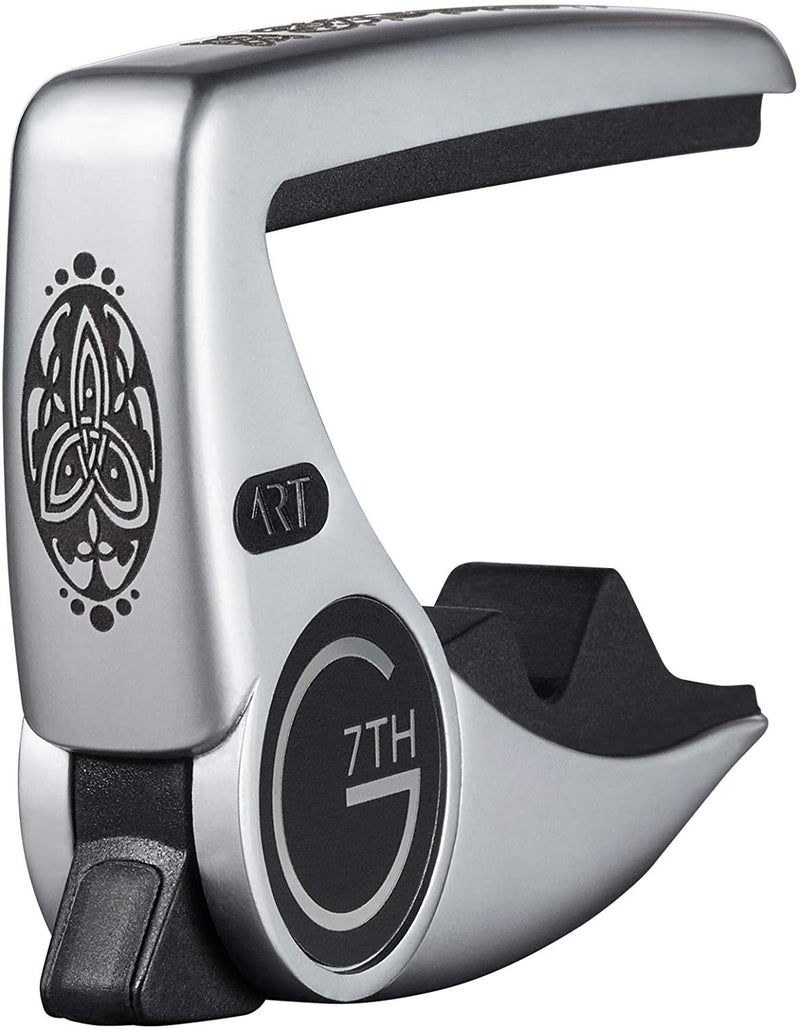 G7th Performance 3 Celtic Engraved Capo with ART - Silver - G7P3CELTICSL