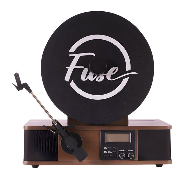 Fuse Wrap Vertical Vinyl Record Player with Bluetooth