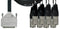 Cordial 8-Channel Analog Tascam D-Sub 25 to XLRM Breakout 10' Cable - CCFD3DMT