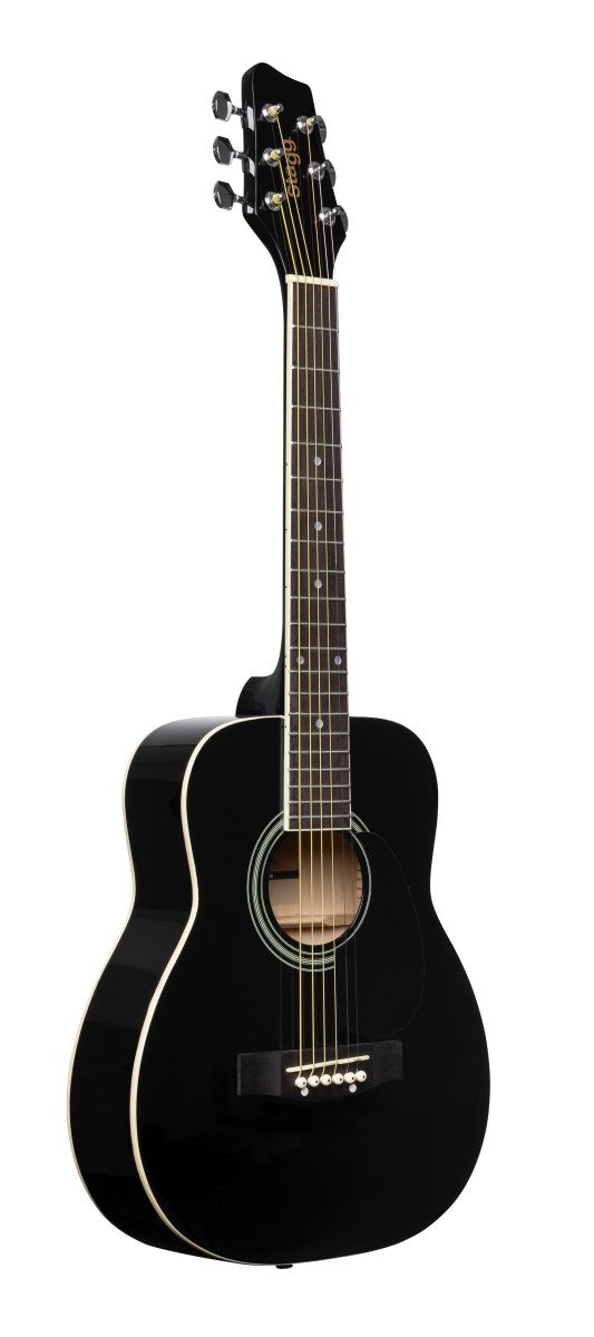 Stagg 1/2 Size Dreadnought Acoustic Guitar - Black - SA20D 1/2 BK